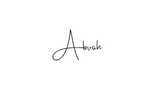 Use a signature maker to create a handwritten signature online. With this signature software, you can design (Andilay-7BmLP) your own signature for name Abuah. Abuah signature style 4 images and pictures png