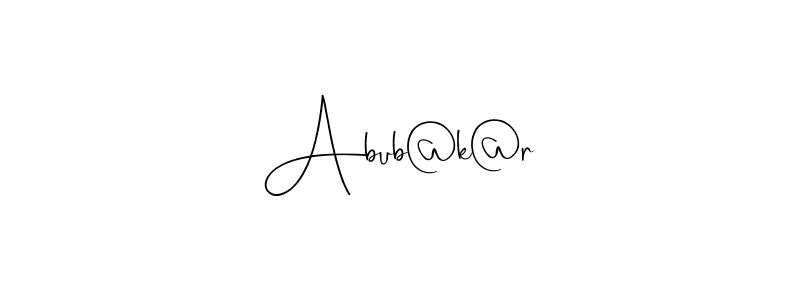 Also You can easily find your signature by using the search form. We will create Abub@k@r name handwritten signature images for you free of cost using Andilay-7BmLP sign style. Abub@k@r signature style 4 images and pictures png