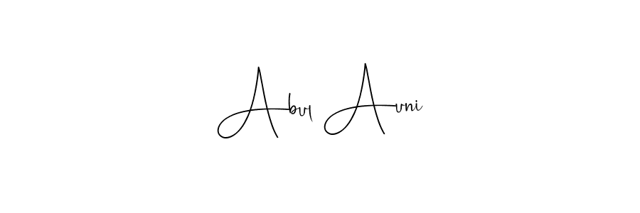 It looks lik you need a new signature style for name Abul Auni. Design unique handwritten (Andilay-7BmLP) signature with our free signature maker in just a few clicks. Abul Auni signature style 4 images and pictures png