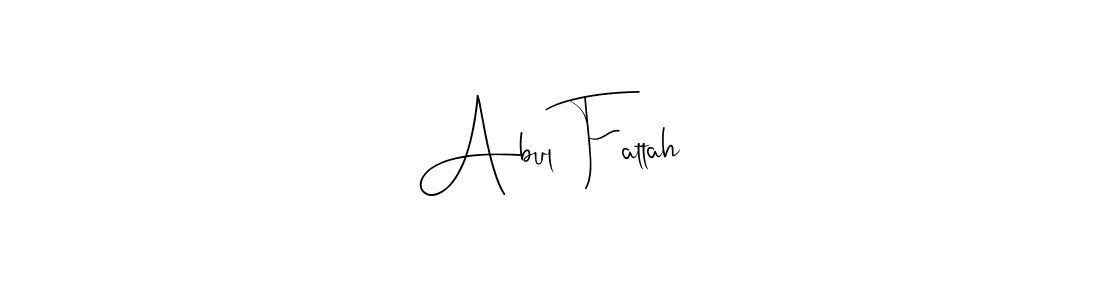 Make a beautiful signature design for name Abul Fattah. With this signature (Andilay-7BmLP) style, you can create a handwritten signature for free. Abul Fattah signature style 4 images and pictures png