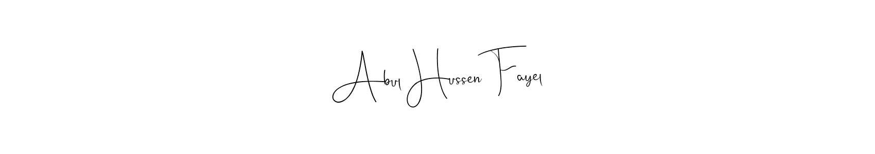 Abul Hussen Fayel stylish signature style. Best Handwritten Sign (Andilay-7BmLP) for my name. Handwritten Signature Collection Ideas for my name Abul Hussen Fayel. Abul Hussen Fayel signature style 4 images and pictures png