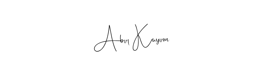 Abul Kayum stylish signature style. Best Handwritten Sign (Andilay-7BmLP) for my name. Handwritten Signature Collection Ideas for my name Abul Kayum. Abul Kayum signature style 4 images and pictures png