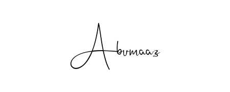 Create a beautiful signature design for name Abumaaz. With this signature (Andilay-7BmLP) fonts, you can make a handwritten signature for free. Abumaaz signature style 4 images and pictures png