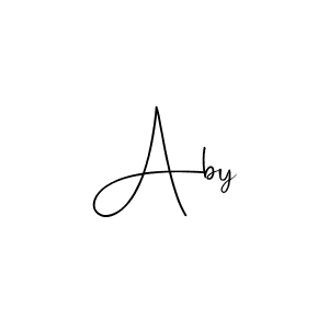 Make a beautiful signature design for name Aby. With this signature (Andilay-7BmLP) style, you can create a handwritten signature for free. Aby signature style 4 images and pictures png