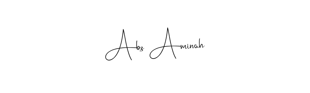 Also You can easily find your signature by using the search form. We will create Abz Aminah name handwritten signature images for you free of cost using Andilay-7BmLP sign style. Abz Aminah signature style 4 images and pictures png