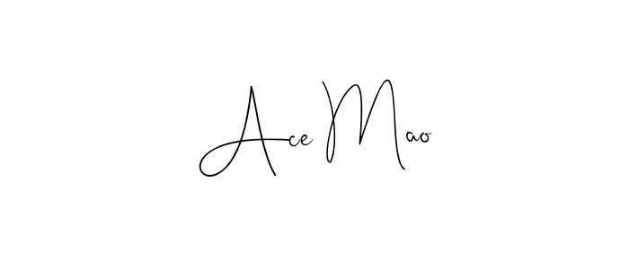 How to make Ace Mao name signature. Use Andilay-7BmLP style for creating short signs online. This is the latest handwritten sign. Ace Mao signature style 4 images and pictures png