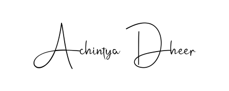Looking for an artistic signature for Achintya Dheer? The Andilay-7BmLP calligraphy style gives a sophisticated flow suitable for business cards and emails. Achintya Dheer signature style 4 images and pictures png