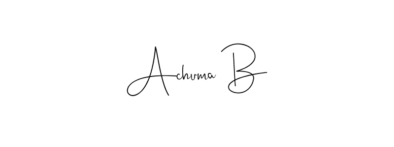 You can use this online signature creator to create a handwritten signature for the name Achuma B. This is the best online autograph maker. Achuma B signature style 4 images and pictures png