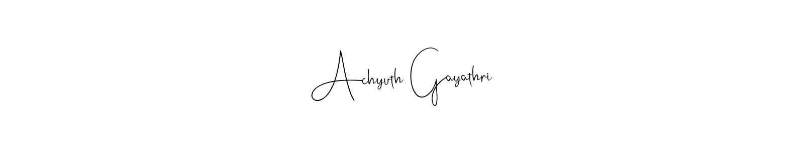 You can use this online signature creator to create a handwritten signature for the name Achyuth Gayathri. This is the best online autograph maker. Achyuth Gayathri signature style 4 images and pictures png