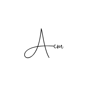 Design your own signature with our free online signature maker. With this signature software, you can create a handwritten (Andilay-7BmLP) signature for name Acm. Acm signature style 4 images and pictures png