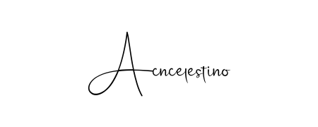 Style your name Acncelestino with confidence using Andilay-7BmLP signature design. Simple, elegant, and ready for immediate document use. Acncelestino signature style 4 images and pictures png