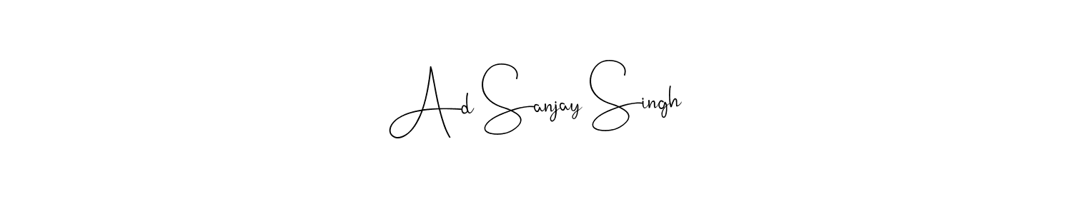 Similarly Andilay-7BmLP is the best handwritten signature design. Signature creator online .You can use it as an online autograph creator for name Ad Sanjay Singh. Ad Sanjay Singh signature style 4 images and pictures png