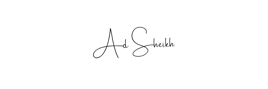 How to make Ad Sheikh signature? Andilay-7BmLP is a professional autograph style. Create handwritten signature for Ad Sheikh name. Ad Sheikh signature style 4 images and pictures png