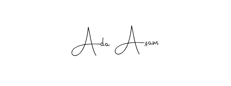 Use a signature maker to create a handwritten signature online. With this signature software, you can design (Andilay-7BmLP) your own signature for name Ada Azam. Ada Azam signature style 4 images and pictures png