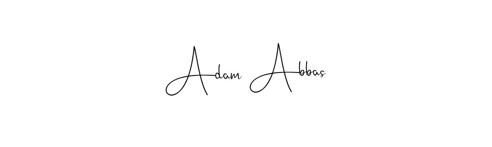 Create a beautiful signature design for name Adam Abbas. With this signature (Andilay-7BmLP) fonts, you can make a handwritten signature for free. Adam Abbas signature style 4 images and pictures png