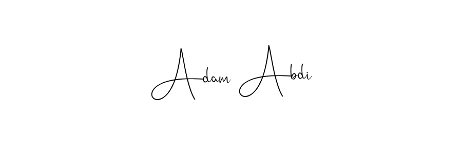 Andilay-7BmLP is a professional signature style that is perfect for those who want to add a touch of class to their signature. It is also a great choice for those who want to make their signature more unique. Get Adam Abdi name to fancy signature for free. Adam Abdi signature style 4 images and pictures png