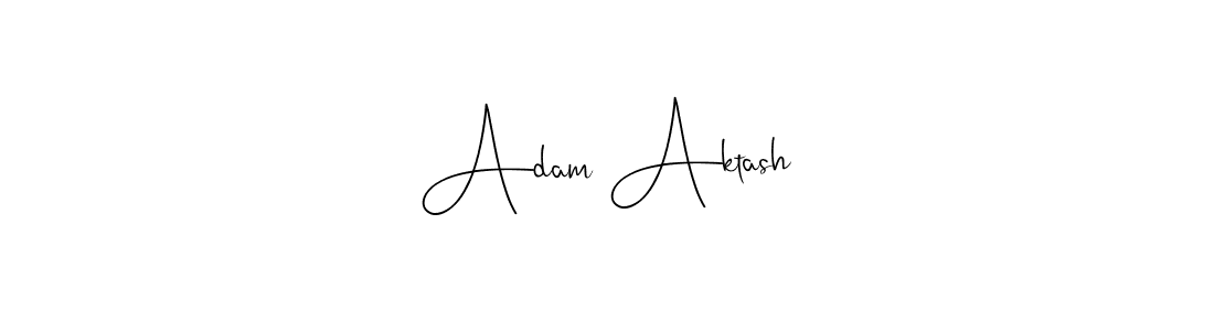 The best way (Andilay-7BmLP) to make a short signature is to pick only two or three words in your name. The name Adam Aktash include a total of six letters. For converting this name. Adam Aktash signature style 4 images and pictures png