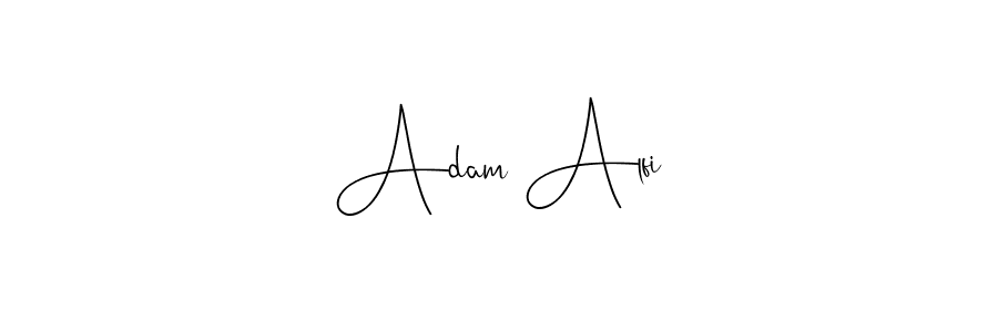 Use a signature maker to create a handwritten signature online. With this signature software, you can design (Andilay-7BmLP) your own signature for name Adam Alfi. Adam Alfi signature style 4 images and pictures png