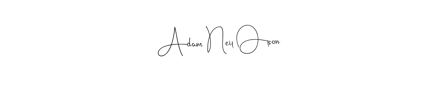 Similarly Andilay-7BmLP is the best handwritten signature design. Signature creator online .You can use it as an online autograph creator for name Adam Neil Olson. Adam Neil Olson signature style 4 images and pictures png