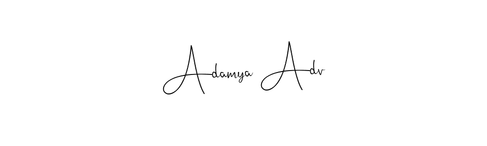 Andilay-7BmLP is a professional signature style that is perfect for those who want to add a touch of class to their signature. It is also a great choice for those who want to make their signature more unique. Get Adamya Adv name to fancy signature for free. Adamya Adv signature style 4 images and pictures png