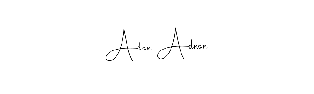 if you are searching for the best signature style for your name Adan Adnan. so please give up your signature search. here we have designed multiple signature styles  using Andilay-7BmLP. Adan Adnan signature style 4 images and pictures png