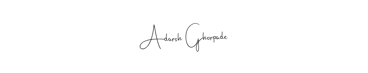 Adarsh Ghorpade stylish signature style. Best Handwritten Sign (Andilay-7BmLP) for my name. Handwritten Signature Collection Ideas for my name Adarsh Ghorpade. Adarsh Ghorpade signature style 4 images and pictures png