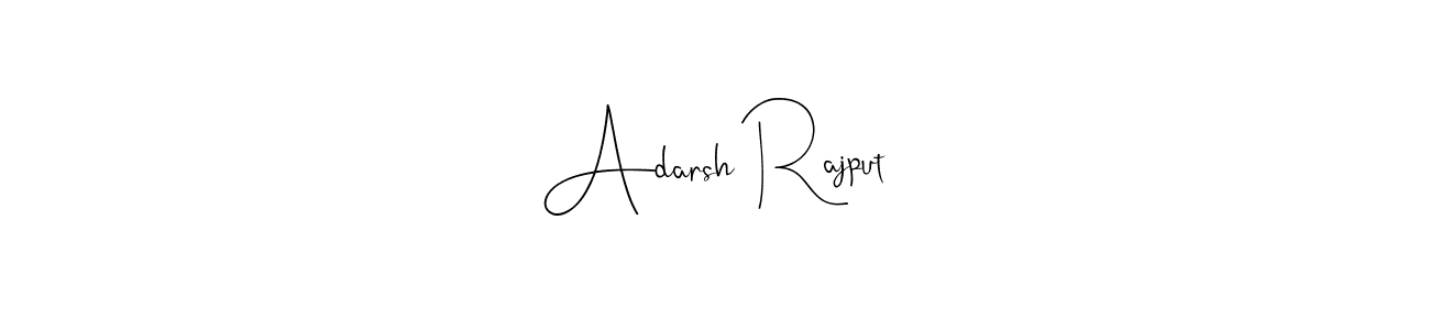 Make a beautiful signature design for name Adarsh Rajput. Use this online signature maker to create a handwritten signature for free. Adarsh Rajput signature style 4 images and pictures png