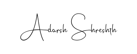 Here are the top professional signature styles for the name Adarsh Shreshth. These are the best autograph styles you can use for your name. Adarsh Shreshth signature style 4 images and pictures png