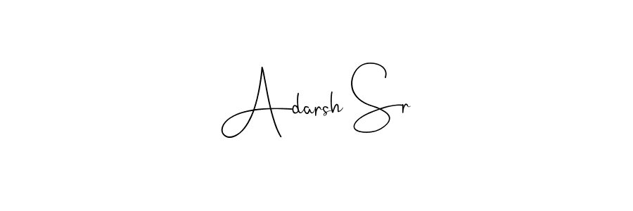 Make a beautiful signature design for name Adarsh Sr. Use this online signature maker to create a handwritten signature for free. Adarsh Sr signature style 4 images and pictures png