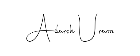 You should practise on your own different ways (Andilay-7BmLP) to write your name (Adarsh Uraon) in signature. Don't let someone else do it for you. Adarsh Uraon signature style 4 images and pictures png