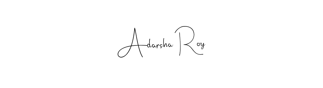 Make a beautiful signature design for name Adarsha Roy. With this signature (Andilay-7BmLP) style, you can create a handwritten signature for free. Adarsha Roy signature style 4 images and pictures png
