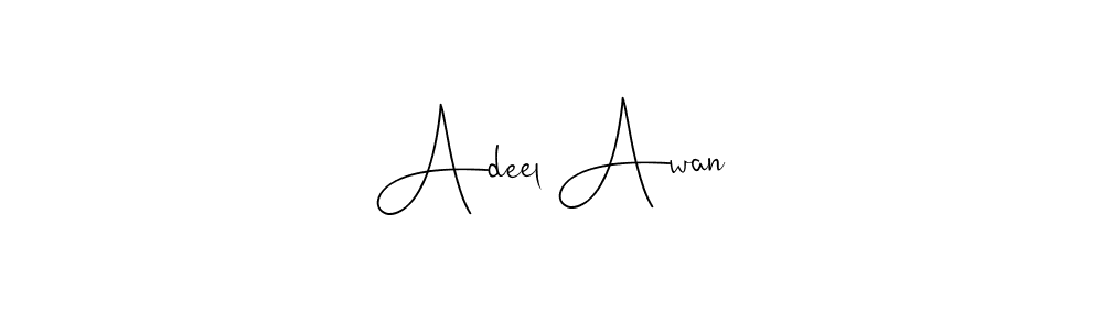 Make a beautiful signature design for name Adeel Awan. With this signature (Andilay-7BmLP) style, you can create a handwritten signature for free. Adeel Awan signature style 4 images and pictures png
