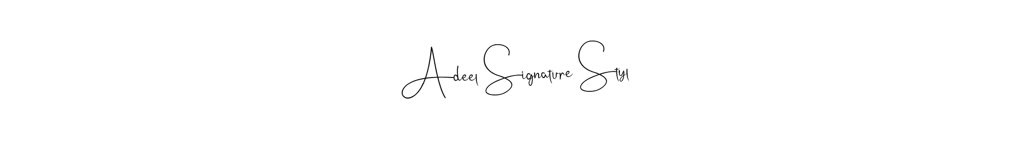 This is the best signature style for the Adeel Signature Styl name. Also you like these signature font (Andilay-7BmLP). Mix name signature. Adeel Signature Styl signature style 4 images and pictures png