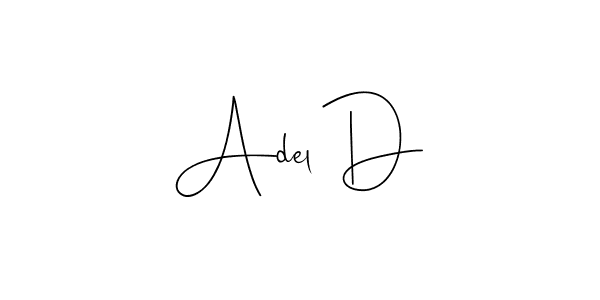 Use a signature maker to create a handwritten signature online. With this signature software, you can design (Andilay-7BmLP) your own signature for name Adel D. Adel D signature style 4 images and pictures png