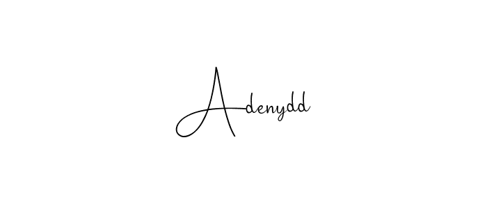 You can use this online signature creator to create a handwritten signature for the name Adenydd. This is the best online autograph maker. Adenydd signature style 4 images and pictures png