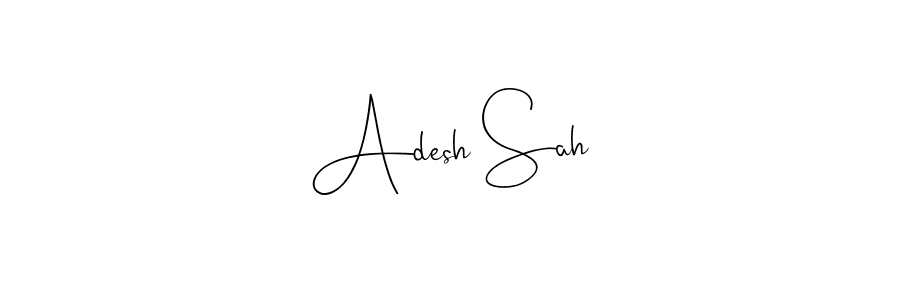 It looks lik you need a new signature style for name Adesh Sah. Design unique handwritten (Andilay-7BmLP) signature with our free signature maker in just a few clicks. Adesh Sah signature style 4 images and pictures png