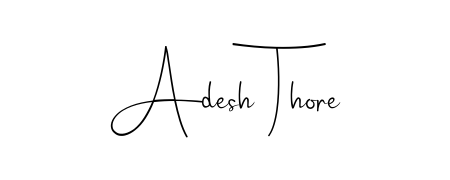 Master the art of signing with Adesh Thore written in fluent Andilay-7BmLP script. A great template to practice and refine your handwriting. Adesh Thore signature style 4 images and pictures png
