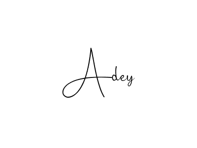 Design your own signature with our free online signature maker. With this signature software, you can create a handwritten (Andilay-7BmLP) signature for name Adey. Adey signature style 4 images and pictures png
