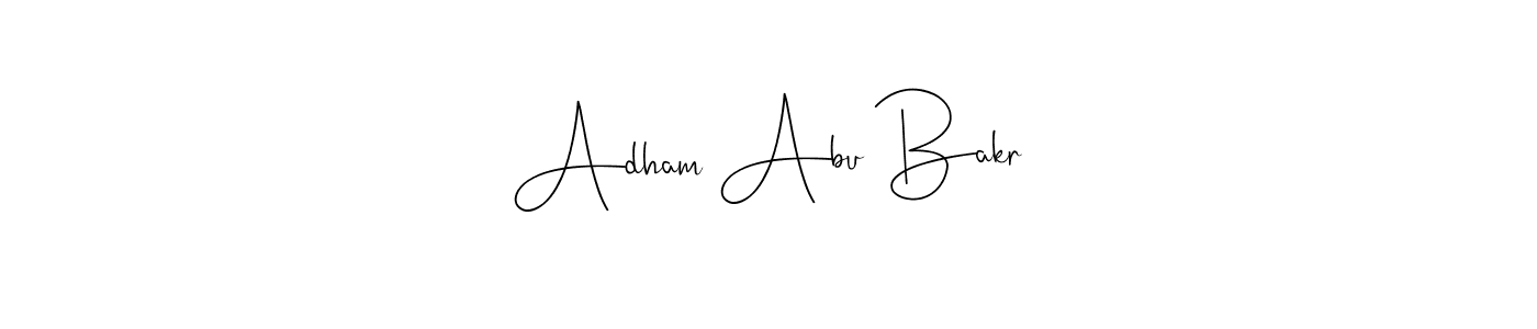 Once you've used our free online signature maker to create your best signature Andilay-7BmLP style, it's time to enjoy all of the benefits that Adham Abu Bakr name signing documents. Adham Abu Bakr signature style 4 images and pictures png