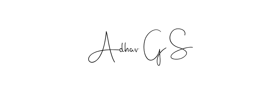 You can use this online signature creator to create a handwritten signature for the name Adhav G S. This is the best online autograph maker. Adhav G S signature style 4 images and pictures png