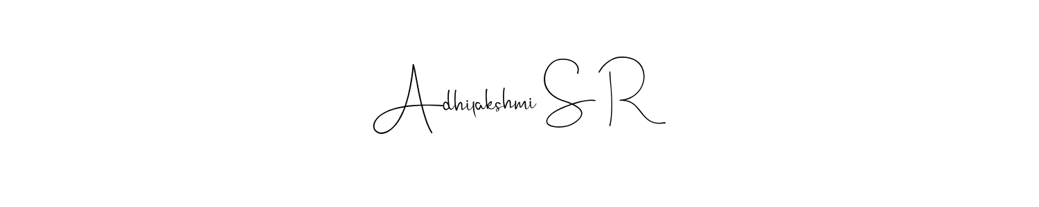 Use a signature maker to create a handwritten signature online. With this signature software, you can design (Andilay-7BmLP) your own signature for name Adhilakshmi S R. Adhilakshmi S R signature style 4 images and pictures png