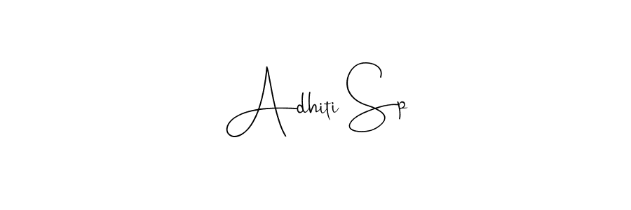 Also we have Adhiti Sp name is the best signature style. Create professional handwritten signature collection using Andilay-7BmLP autograph style. Adhiti Sp signature style 4 images and pictures png