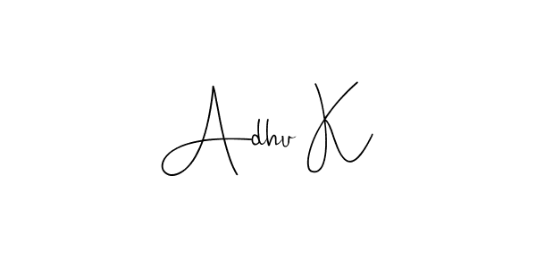 How to Draw Adhu K signature style? Andilay-7BmLP is a latest design signature styles for name Adhu K. Adhu K signature style 4 images and pictures png