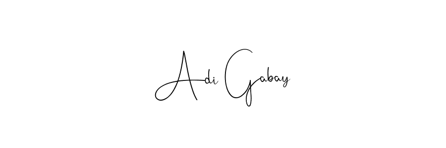 Andilay-7BmLP is a professional signature style that is perfect for those who want to add a touch of class to their signature. It is also a great choice for those who want to make their signature more unique. Get Adi Gabay name to fancy signature for free. Adi Gabay signature style 4 images and pictures png