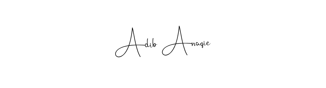 Make a beautiful signature design for name Adib Anaqie. Use this online signature maker to create a handwritten signature for free. Adib Anaqie signature style 4 images and pictures png