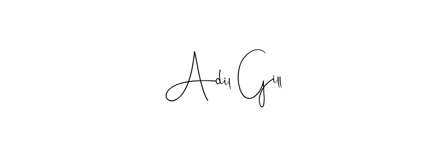 Use a signature maker to create a handwritten signature online. With this signature software, you can design (Andilay-7BmLP) your own signature for name Adil Gill. Adil Gill signature style 4 images and pictures png