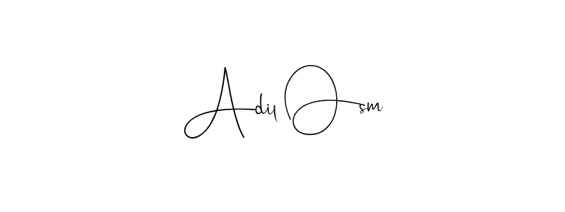 Here are the top 10 professional signature styles for the name Adil Osm. These are the best autograph styles you can use for your name. Adil Osm signature style 4 images and pictures png