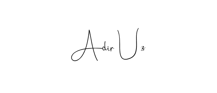 Here are the top 10 professional signature styles for the name Adir Uz. These are the best autograph styles you can use for your name. Adir Uz signature style 4 images and pictures png