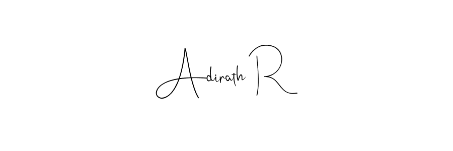 It looks lik you need a new signature style for name Adirath R. Design unique handwritten (Andilay-7BmLP) signature with our free signature maker in just a few clicks. Adirath R signature style 4 images and pictures png
