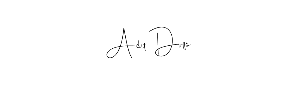 Design your own signature with our free online signature maker. With this signature software, you can create a handwritten (Andilay-7BmLP) signature for name Adit Dutta. Adit Dutta signature style 4 images and pictures png